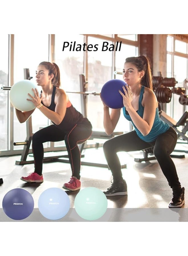Pilates Ball 25cm Mini Ball Small Exercise Ball for for Pilates, Yoga, Core Training, Physical Therapy, Balance, Stability, Stretching - Green - Image 3